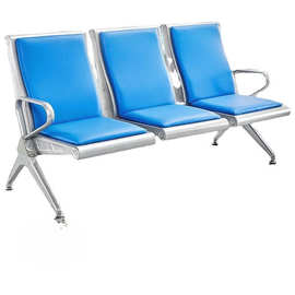 机场椅排椅三人位连排椅候诊椅等候椅公共不锈钢座椅诊所椅长椅子