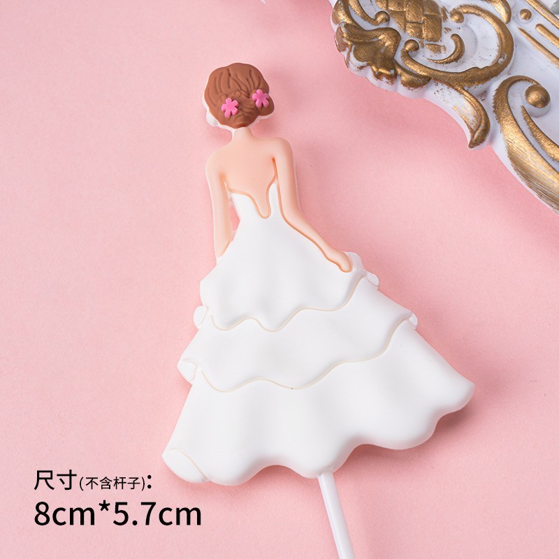 Decoración para Pastel del Día de la Madre 2026, Hermosa Figura de Diosa con Base de Goma Suave, Accesorios para el Día de la Madre
