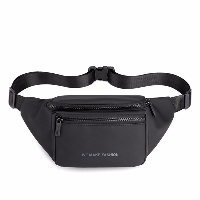 Bolso diagonal deportivo de riñonera portátil Bolso de pecho impermeable de tela Oxford Bolso bandolera de alta calidad para hombre con teléfono móvil de gran capacidad