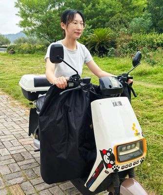 and women's wind shield cold-proof knee | Motorcycle front windshield - regular-style-cold-proof-and-velvet-black-windproof-leggings