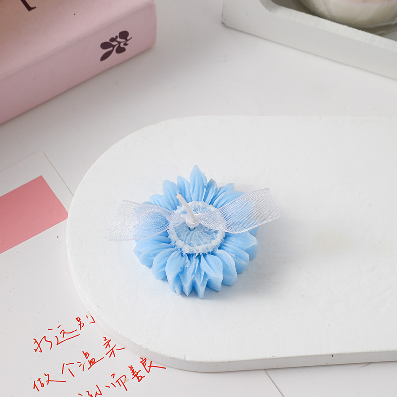ins小雏菊花朵造型香薰蜡烛diy拍摄道具洋甘菊蜡烛情人节礼品|undefined