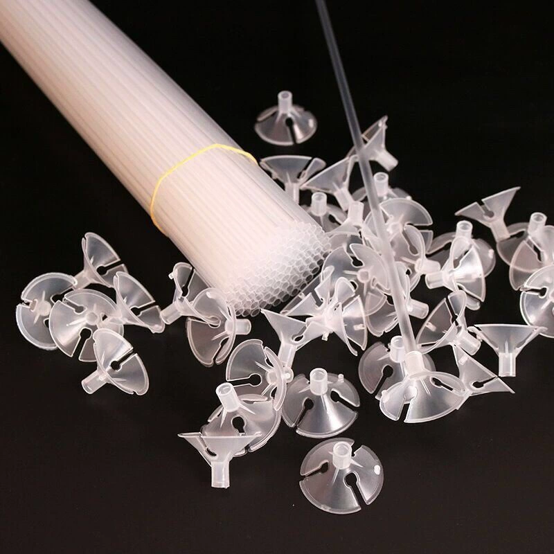 Букет штанга штанга штанги прозрачный жесткий пластиковый столб рука держит палку белый опорный стержень прямые продажи Оксфорд прямые продажи