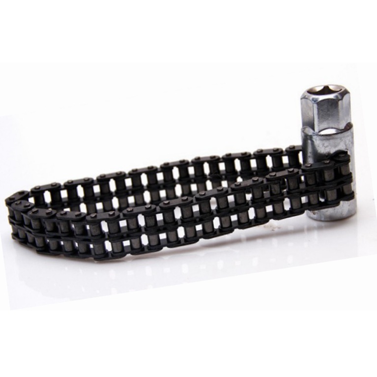 Filtro de automóvil, manguito de desmontaje, tipo de cadena, llave de filtro, tipo de tubo, llave de filtro de doble cadena