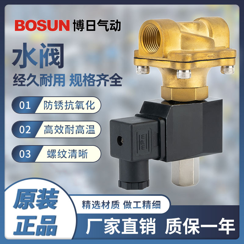 BOSUN 博日气动正品亚德客型2W系列铜体水阀2W160-10-15/2W200-20