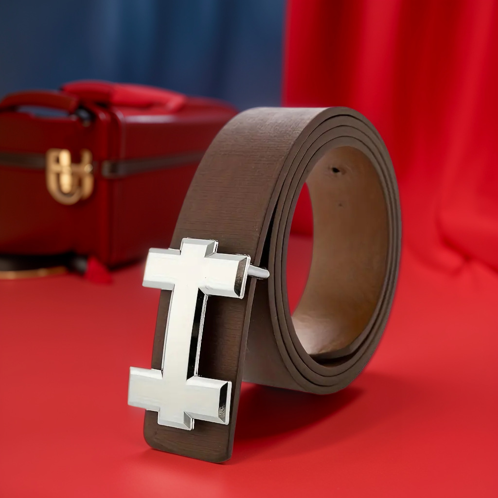 브라운 실버 버클