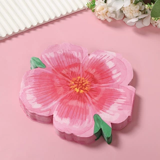 粉色樱花造型纸巾餐巾纸一次性派对装饰用品粉色花朵餐桌布置道具