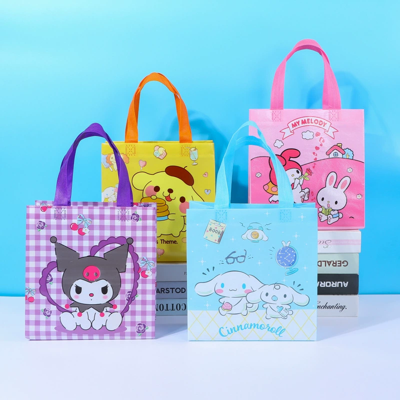 В наличии: Новая сумка-тоут LEOU из нетканого материала, с возможностью индивидуального заказа, с мультяшным принтом, портативная, для детских подарков