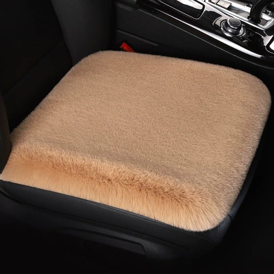 Four-Season Universal Seat Cover, Wool pad - bean-paste-color-1-piece