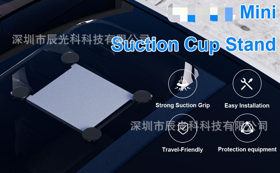 Cross-Border Exclusive Supply of Starling Brackets for In-Car Use, Ab Metal Suction Cup Bracket, Safety Satellite Installation Kit