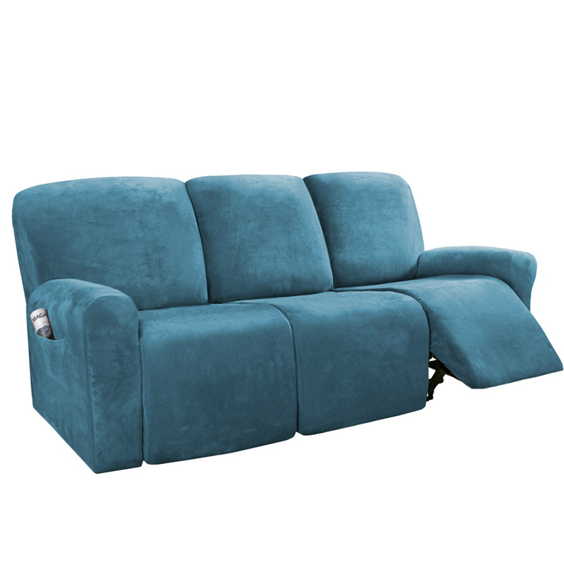 Cross-Border Silver Fox Velvet Chivas Sofa Cover Velvet Leisure Chair Lounge Chair Massage Chair Cover Elastic All-Inclusive Protective Cover