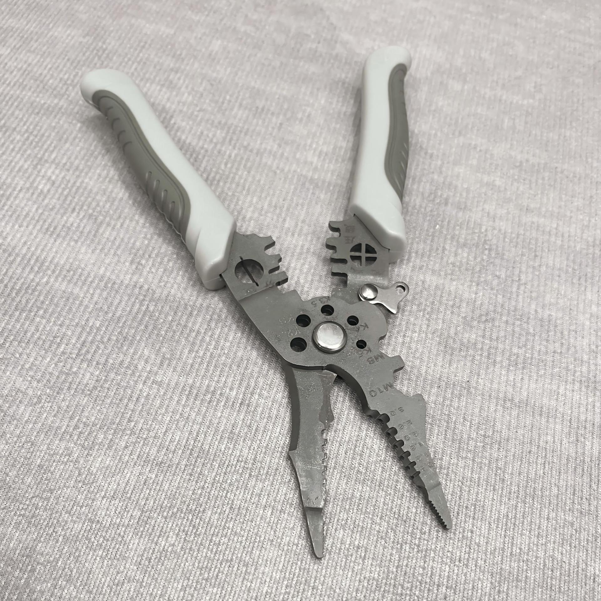 Cross-Border Electrician's Multi-Functional Wire Stripping, Wire Cutting, Wire Crimping, Wire Winding, Wire Stripping Pliers, Scissors, Hardware Tools