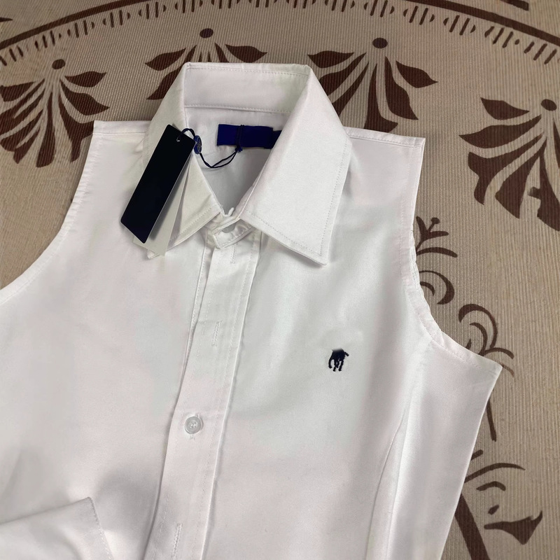 Rl Ralph Lauren Logo Pure Cotton Fashion Commuter Polo Sleeveless Embroidered Oxford Shirt Dress A-Line Skirt for Women Rl Ralph Lauren Logo Pure Cotton Fashion Commuter Polo Sleeveless Embroidered Oxford Shirt Dress A-Line Skirt for Women