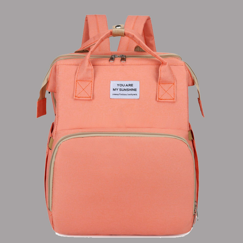 Transfronterizos nueva moda mamá bolsa cuna bolsa multifuncional para madres y bebés para salir bolsas de hombro personalizadas de gran capacidad ligeras