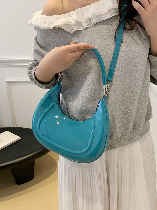 Bolso de luna nueva portátil de alta calidad bolso de mujer 2025 transfronterizo sudeste asiático nuevo estilo color gelatina bolso de mensajero de lujo ligero