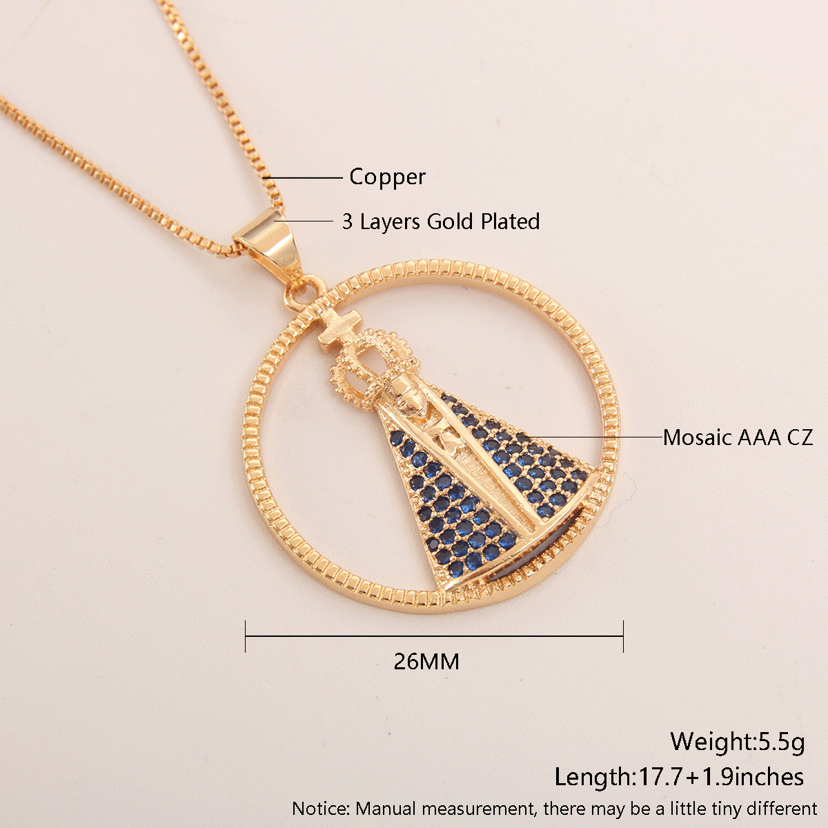 Religious Pendant Necklace Image 8