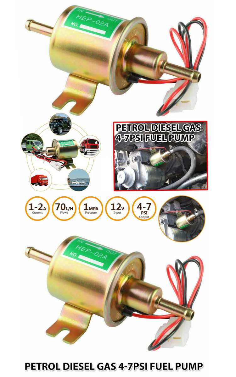 Cross-Border Hot-Selling Car Modification Product Hep-02A Electronic Oil Pump Electronic Fuel Pump Electronic Diesel Pump Oil Transfer Pump