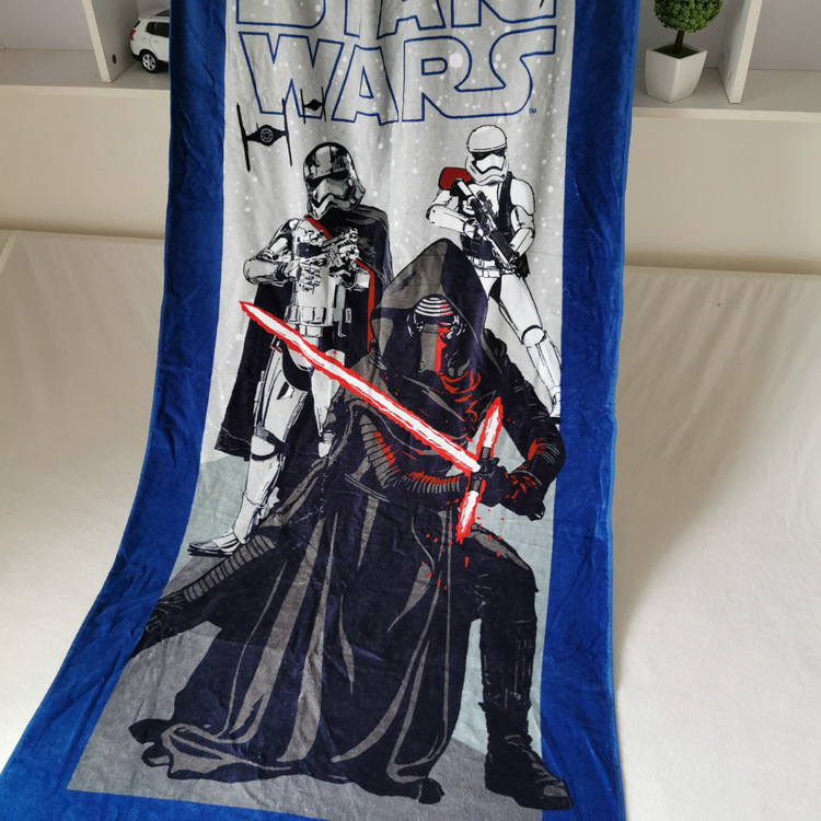 American Pbk Cut Velvet Reactive Printing Thickeneded and Enlarged Bath Towel Beach Towel Adult Size 80*160 Slightly Defective Product