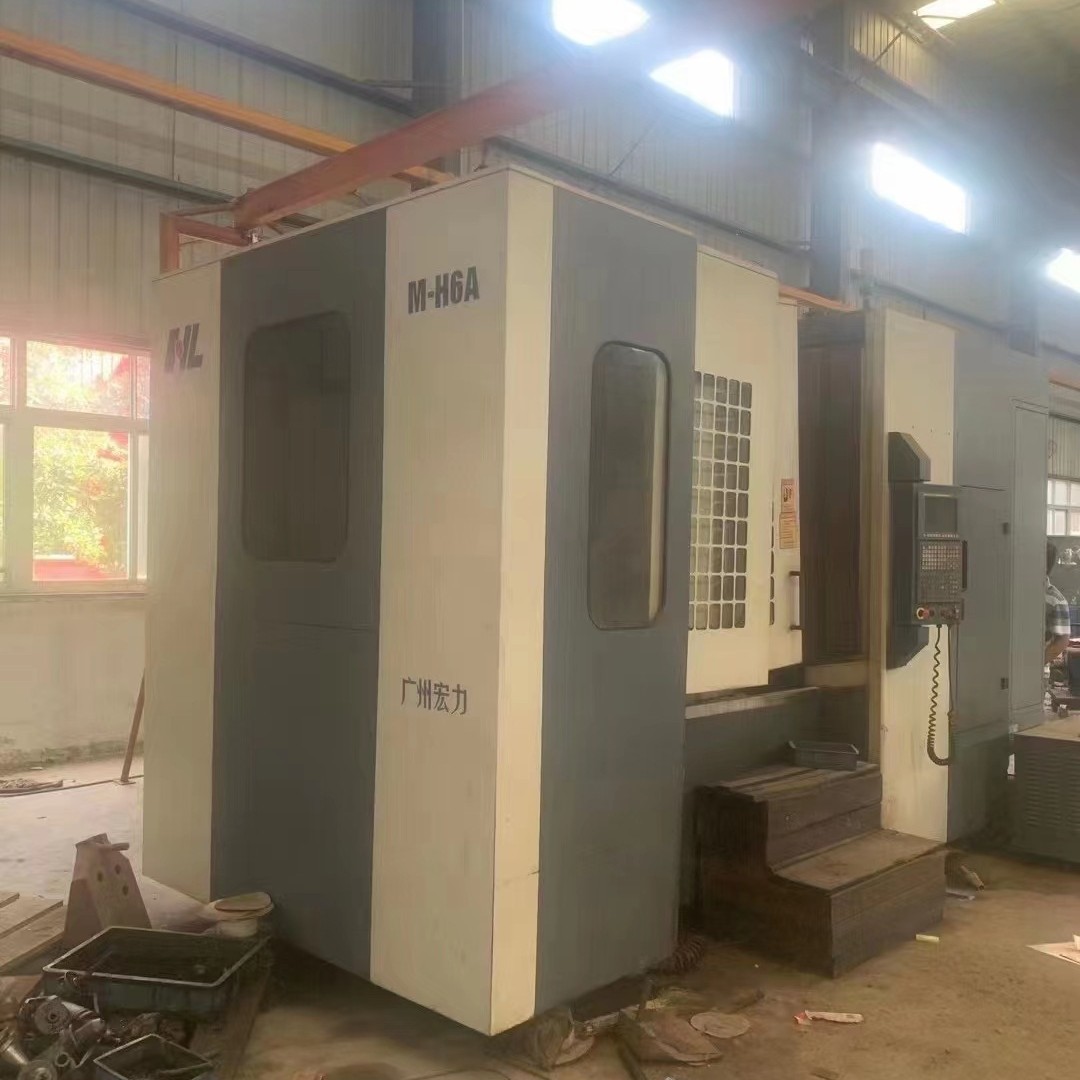转让二手广州宏力M-H6A卧式加工中心机床重量:17000kg