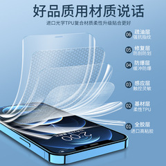 Applicable for iPhone 14 Hydrogel Film, 15 Pro, Apple 13, 12, 11 Pro Max, tempered film for SE 3, 6p, 7p, full screen