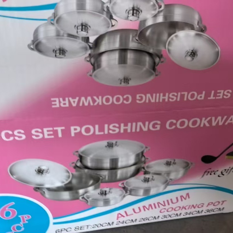 Juego de olla de cazuela de 6 piezas Juego de olla de sopa caliente de Oriente Medio y África 20/24/26/30/34/36cm