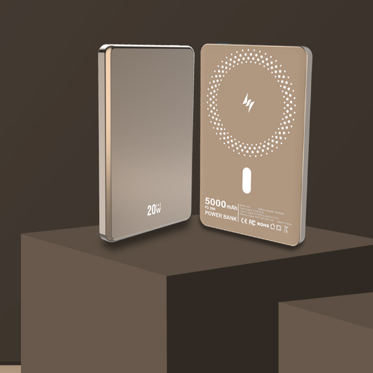 軽量磁気ワイヤレスパワーバンク急速充電大容量 10000mah 15 ワットアルミ合金モバイル電源|undefined