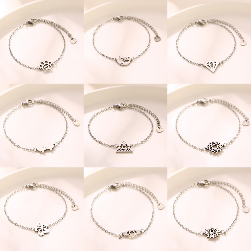 Amazon's New Stainless Steel Sun Dolphin Kitten Puppy Strawberry Bracelet Animal Fruit Jewelry Wholesale Amazon's New Stainless Steel Sun Dolphin Kitten Puppy Strawberry Bracelet Animal Fruit Jewelry Wholesale