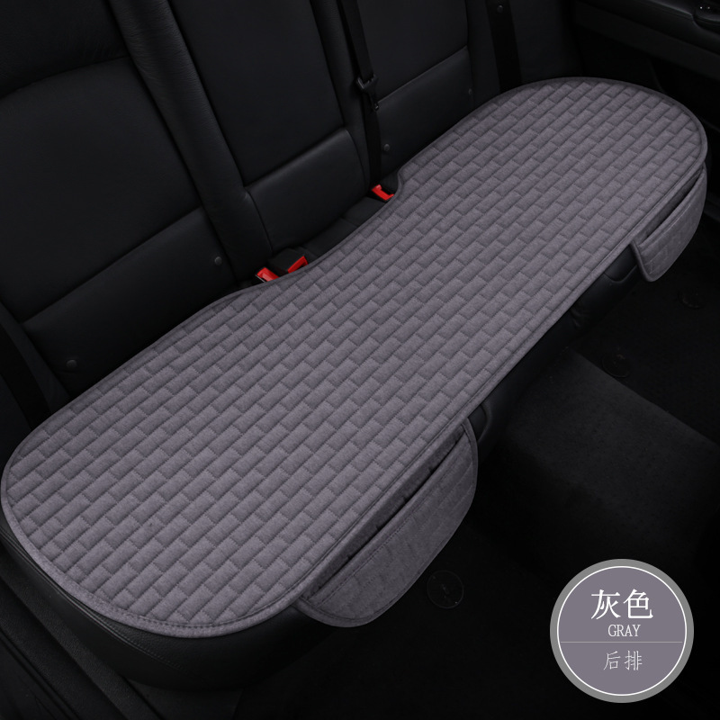 Cojín del asiento de coche de verano de lino cojín del asiento trasero del coche cojín del coche transpirable cojín del coche de una sola pieza conjunto de tres piezas