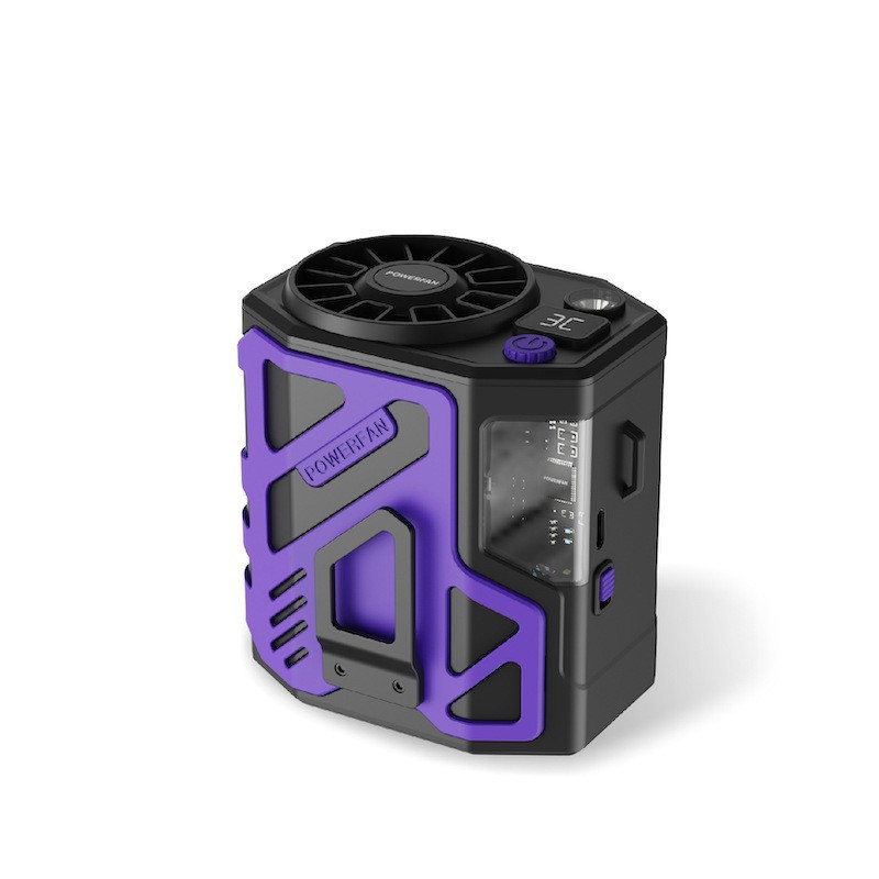 Nuevo gran ventilador de cintura al aire libre acampado larga duración de la batería de gran capacidad perezosa portátil pequeño aire acondicionado USB carga