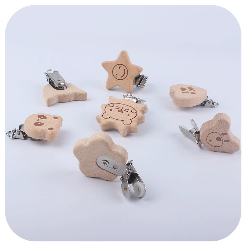 Cartoon protective pacifier for baby for new born with animals, handmade