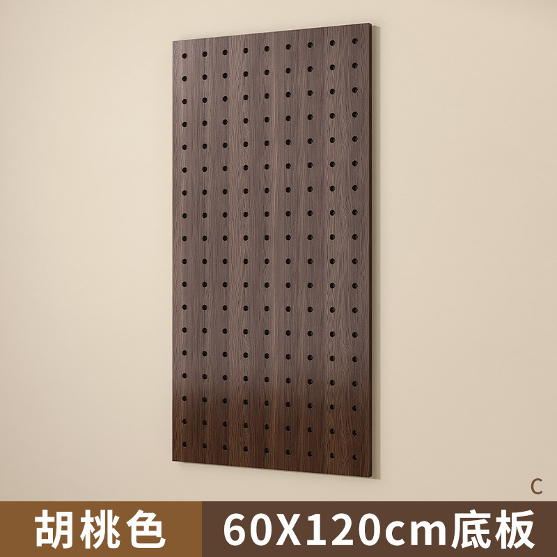Tablero de agujero de madera maciza de bricolaje, estante de entrada recién hecho, tablero colgante, sala de estar, puerta de entrada, partición de almacenamiento, marco de pared