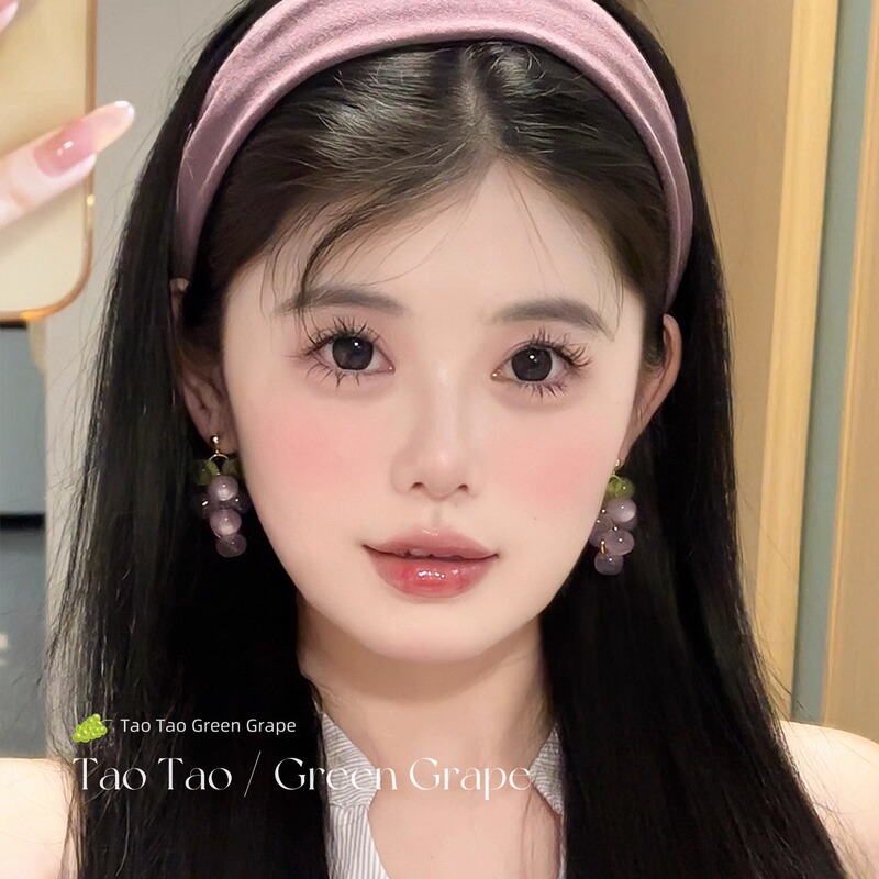 炒鸡漂亮!!夏天的法式葡萄串耳环高级感小众设计感气质显白耳钉|undefined