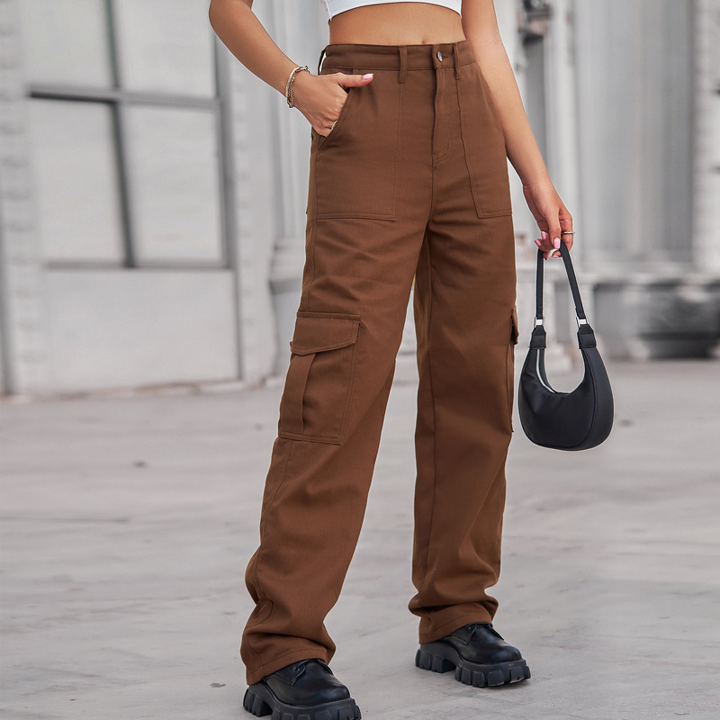 ins European and American cross-border Amazon new Denim semi-elastic design personalized all-match overalls wish women's fashion ins European and American cross-border Amazon new Denim semi-elastic design personalized all-match overalls wish women's fashion