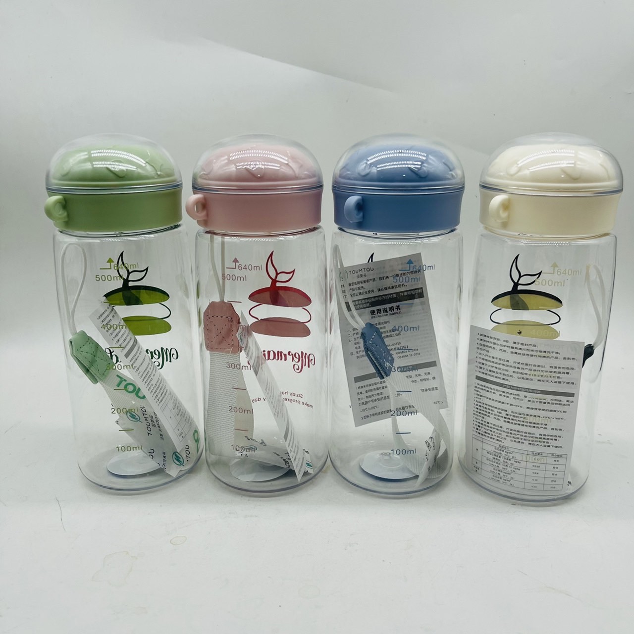 DOMEDO dibujos animados de gran capacidad portátil estudiantes tazas de plástico tazas espaciales diseño estrella superior tazas de agua de niñas al por mayor