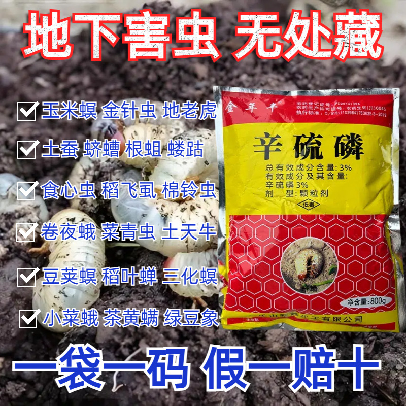 Sichuan Manufacturers Supply 3% Thiophosphate Granules for Underground Pests, Special Soil Insecticides for Vegetable and Fruit Trees