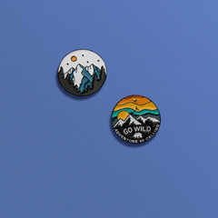 Icicle Sun and Moon Cute Japanese Couple Pendant Badges Set for Collar Decoration, Schoolbag Hook, and Hem Fastener
