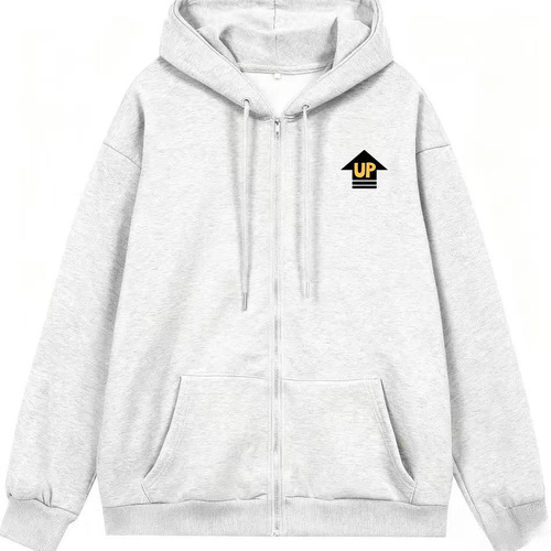 Wow, come back for autumn and winter new style small standard simple sports and casual young men's hooded cardigan zipper coat trend