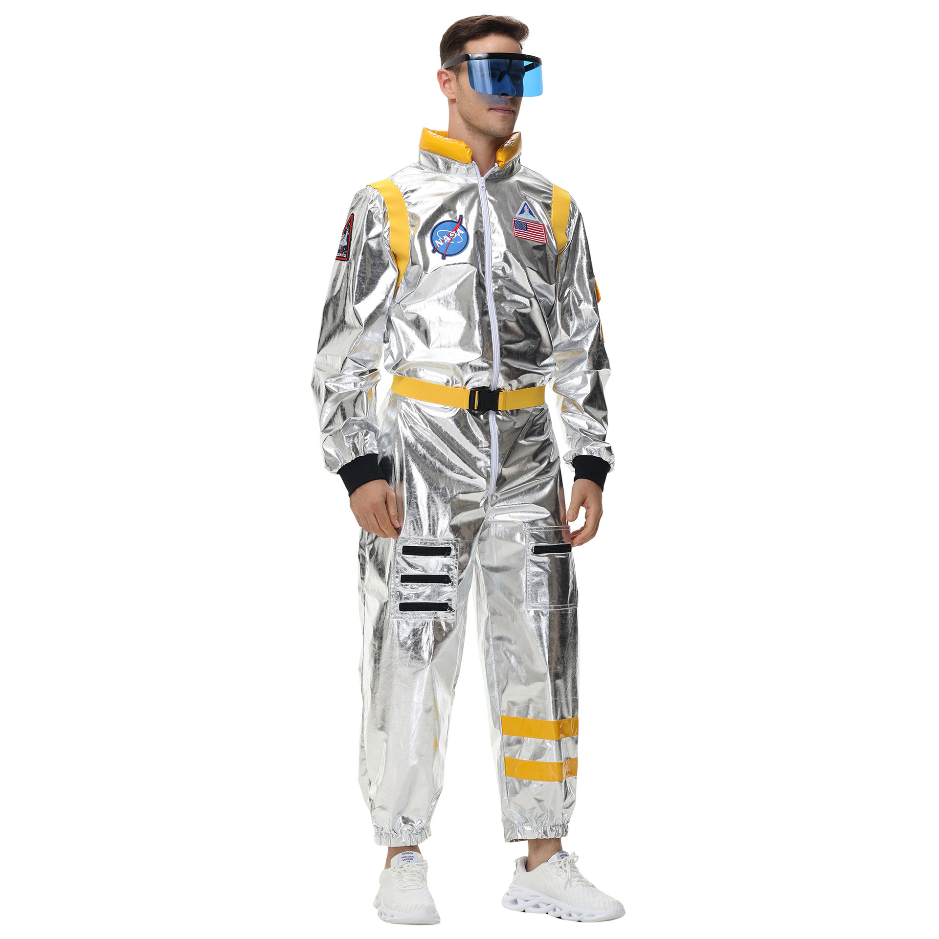 5601男黄-1（65元）连体衣裤，腰带，配眼镜加7元一副.