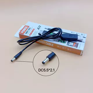 usb转dc5.5升压线5v转8.4v9v12v充电线移动电源DC5.5*2.1路由器