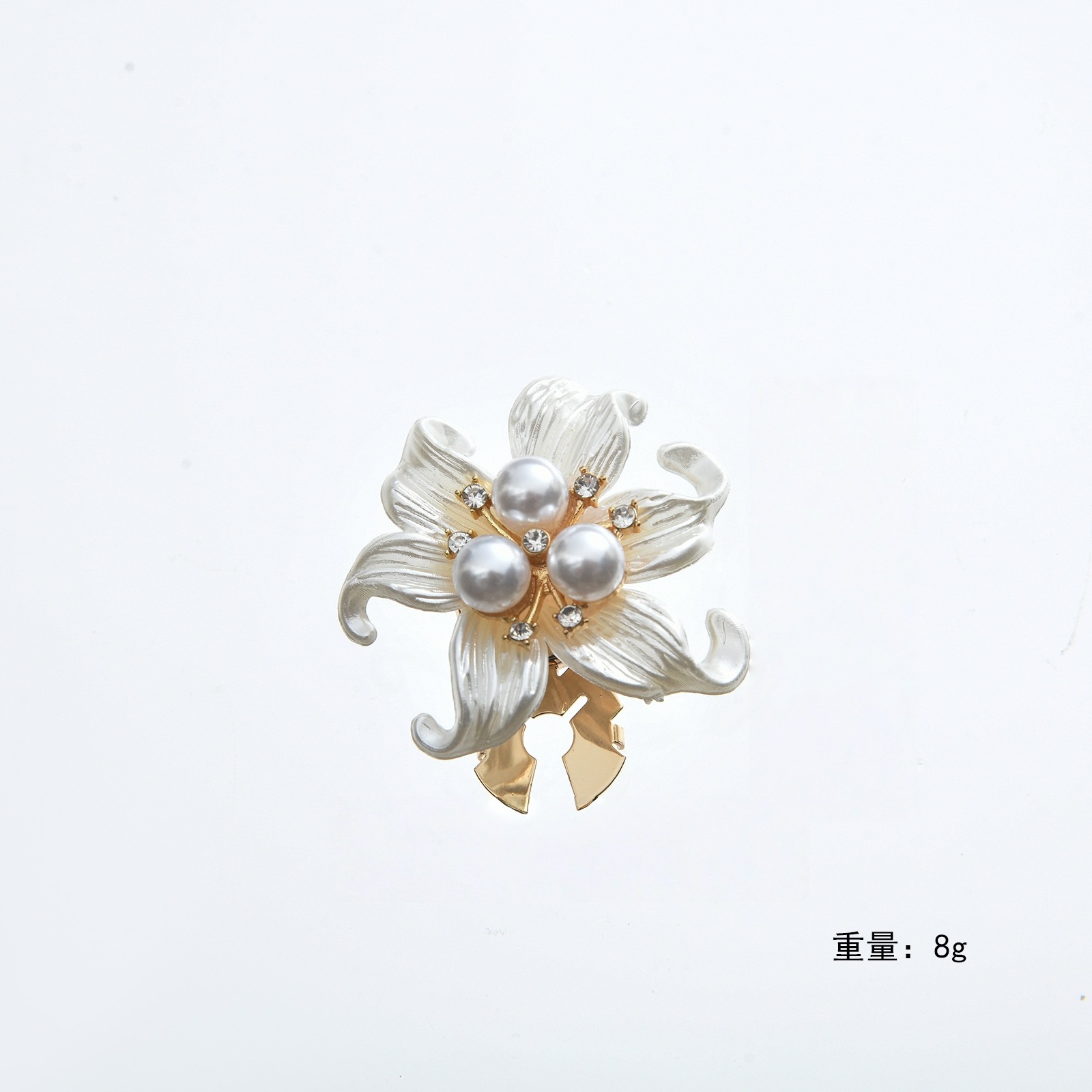 Copribottoni per gemelli floreali con perla e stella marina_voghion.com