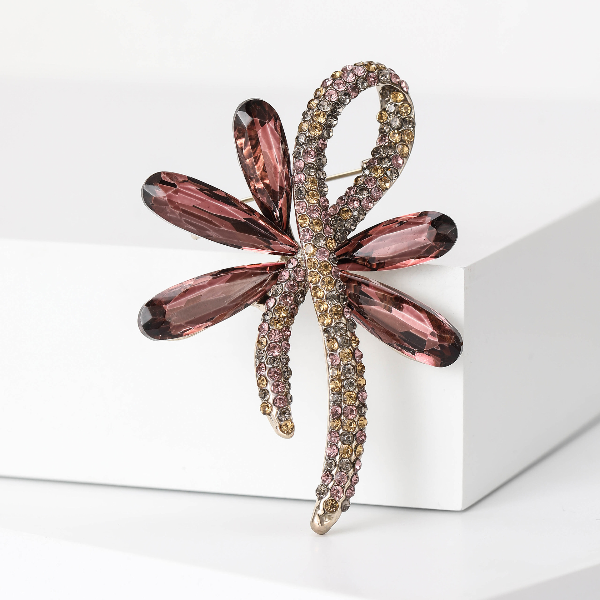 15g Weight Rhinestones Inlay Material Brooches Classification Holiday Occasion Alloy Material Bow Knot Pattern Women's Gender Inlay Design Pin Bow Knot Alloy Inlay Rhinestones Women's Brooches 7