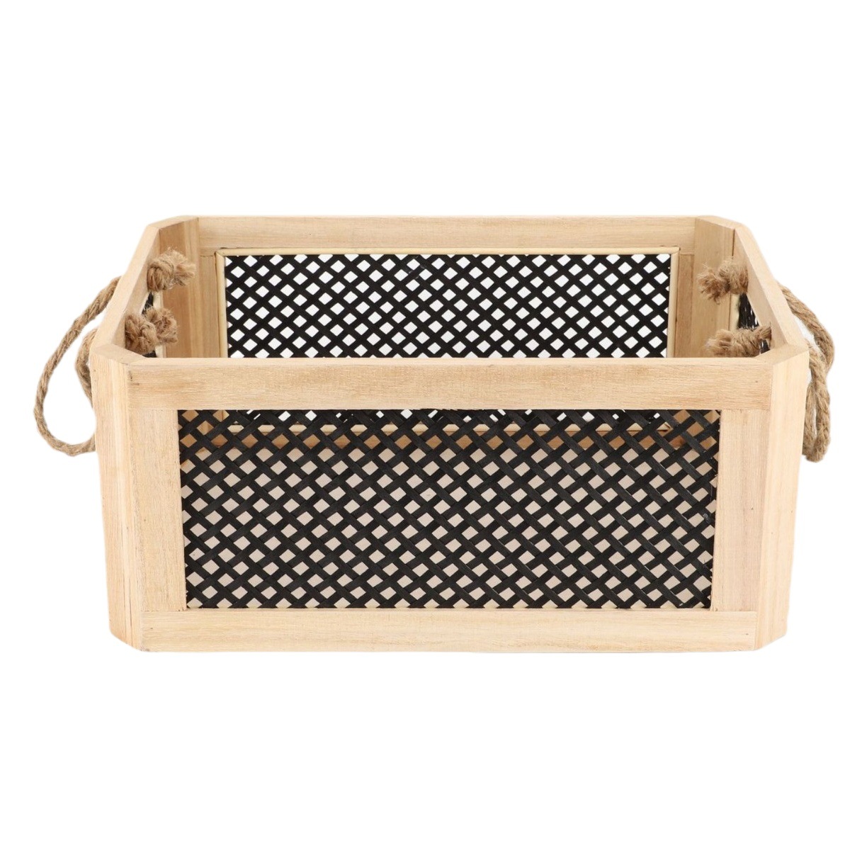 Yiran canasta de almacenamiento de madera maciza portátil caja de almacenamiento de bambú rectangular vintage sundries escritorio estilo japonés organización caja de madera