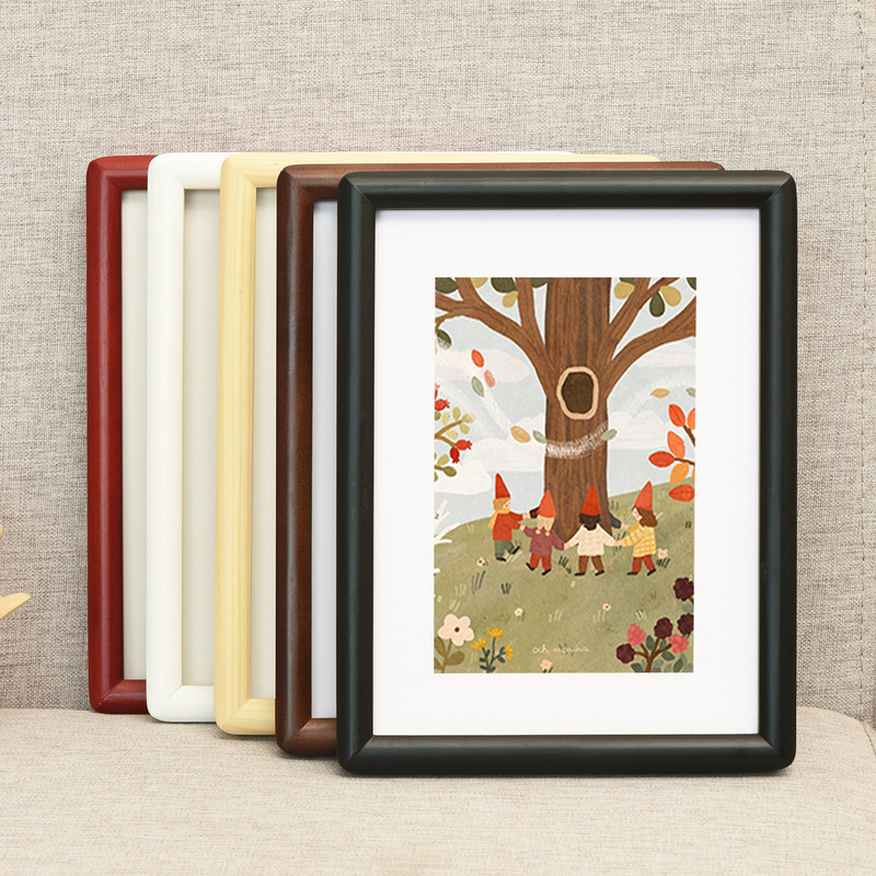 Solid Wood Picture Frame Display Stand with Curved Corners for Children's Paintings, Frame for Mounting Pictures a 410inch, Display Frame Puzzle Frame Manufacturer Solid Wood Picture Frame Display Stand with Curved Corners for Children's Paintings, Frame for Mounting Pictures a 410inch, Display Frame Puzzle Frame Manufacturer