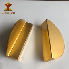 メーカーの卸売りの金属の部品の食器棚のタンスの扉の引き出しの取っ手の半円形のアルミニウムの形材の明るい金の取っ手