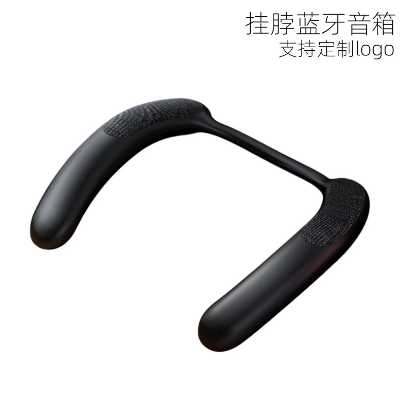Nuevo altavoz Bluetooth transfronterizo que cuelga de cuello para usar tela al aire libre bajo pesado alrededor del cuello de sonido Bluetooth