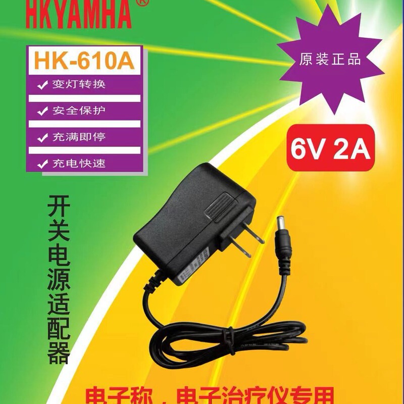 Electronic scale charger electronic therapeutic instrument charger 6V2A with full variable light electronic scale adapter Electronic scale charger electronic therapeutic instrument charger 6V2A with full variable light electronic scale adapter