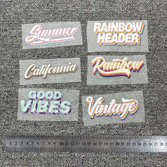 Trendy Retro Iron-on Labels Cute Fun Whimsical Creative DIY Iron-on Sticker No-sew Clothes Patches
