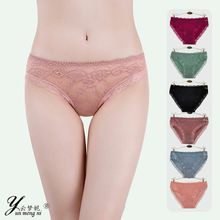 速卖通现货蕾丝边女士内裤 欧美外贸跨境厂家批发 舒适透气三角裤