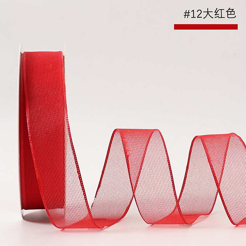 Huaxi viento claro cinta de gazo envasado de flores cinta hecha a mano DIY regalo cinta de gazo florista cinta floral