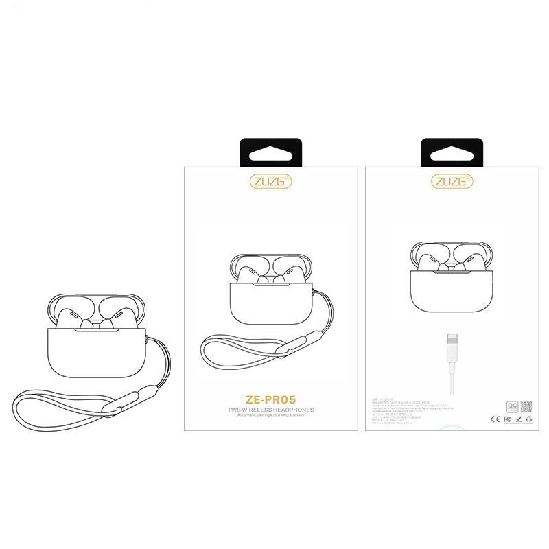 ZUZG TWS Bluetooth ヘッドセット プロ インイヤー 第 2 世代、第 4 世代、第 5 世代の高品質の音楽と通話のワイヤレス ヘッドセット