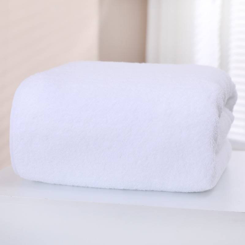 No makeup white bath towel